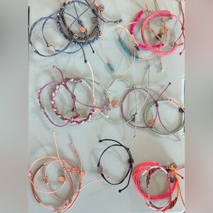 Pura Vida Costa Rica Colorful String Bracelets Bundle